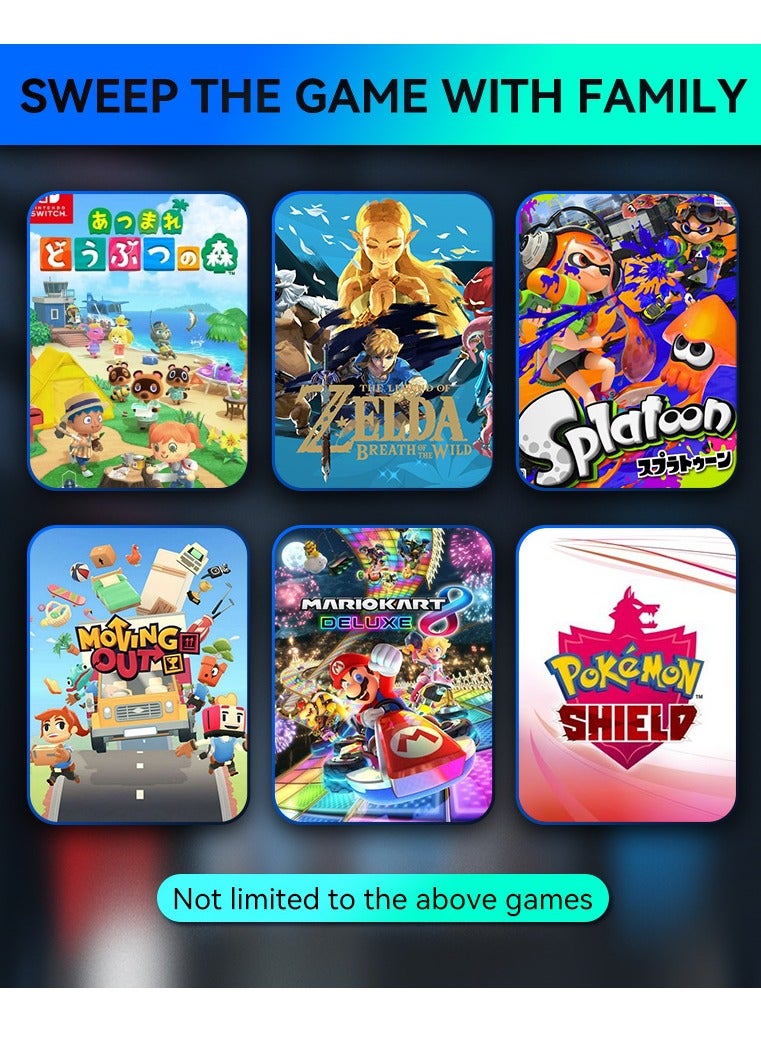 وحدة تحكم لاسلكية NS لاستبدال وحدات تحكم Nintendo Switch L/R متوافقة مع عصا تحكم Nintendo Switch/Lite/OLED مع حزام يد للاستيقاظ/لقطة الشاشة/الاهتزاز المزدوج/وظيفة التحكم في الحركة - Image 4