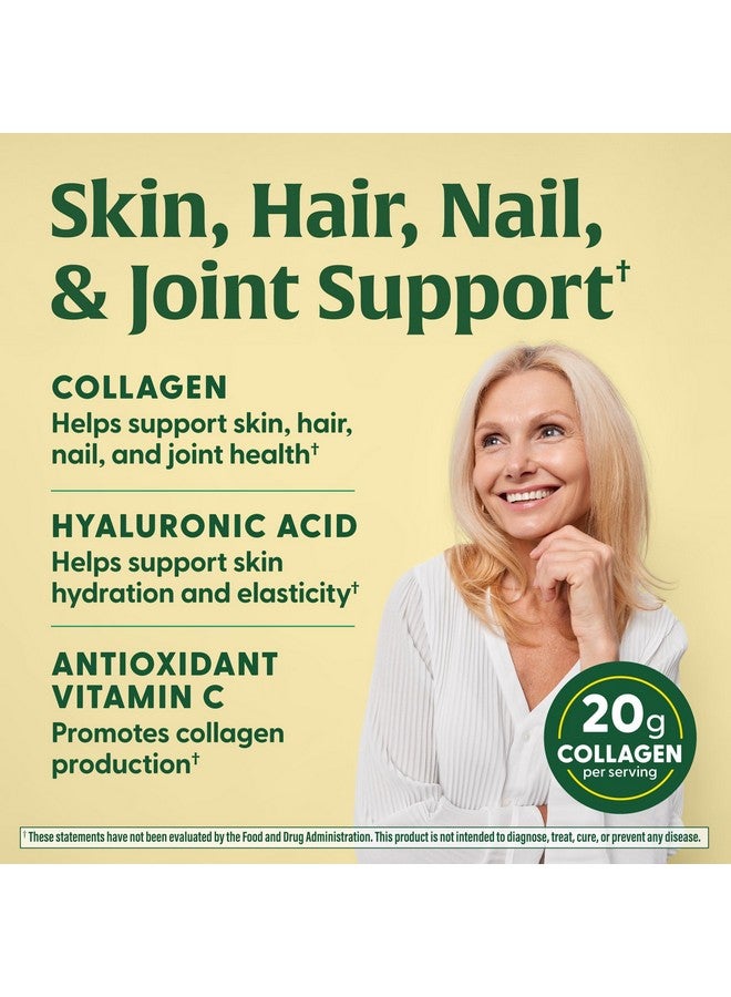 MegaFood Collagen Peptides for Women & Men - Unflavored Collagen Powder with Hyaluronic Acid & Vitamin C - Supports Skin Hair Nails & Joint Health - 20g Grass Fed Bovine Collagen - 20oz, 28 Servings - Image 3