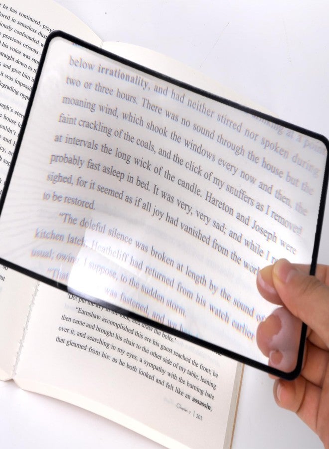 ZEAYEA 20 Pcs Page Magnifying Sheet, 3X Lightweight Page Reading Magnifier, Flat Optical Plastic Magnifying Lens for The Elderly, Reading Small Prints, Maps, Books, 7'' x 4.7'' - Image 5