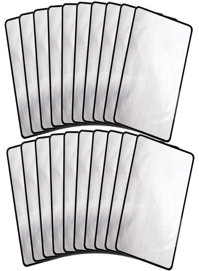 ZEAYEA 20 Pcs Page Magnifying Sheet, 3X Lightweight Page Reading Magnifier, Flat Optical Plastic Magnifying Lens for The Elderly, Reading Small Prints, Maps, Books, 7'' x 4.7'' - Image 1