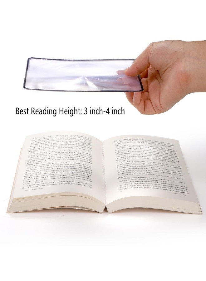 ZEAYEA 20 Pcs Page Magnifying Sheet, 3X Lightweight Page Reading Magnifier, Flat Optical Plastic Magnifying Lens for The Elderly, Reading Small Prints, Maps, Books, 7'' x 4.7'' - Image 4