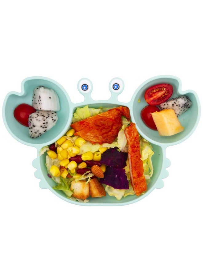 Linowos Silicone Suction Plate for Toddlers - Self Feeding Training Divided Plate Dish and Bowl for Baby and Toddler, Fits for Most Highchairs Trays, BPA Free Microwave Dishwasher Safe - Image 4
