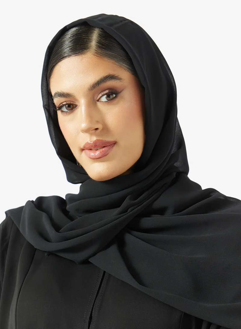 Khizana  Abaya With Shimmer Hem & Sheila for Women | Best Price UAE
