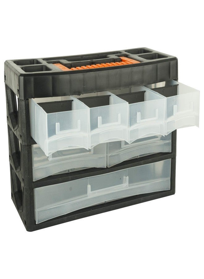 BLACK+DECKER BDST73829-8 Small Portable Cabinet for Multi-Purpose Home/Tool Storage with Carry Handle (7 Drawers,Plastic) - Image 3