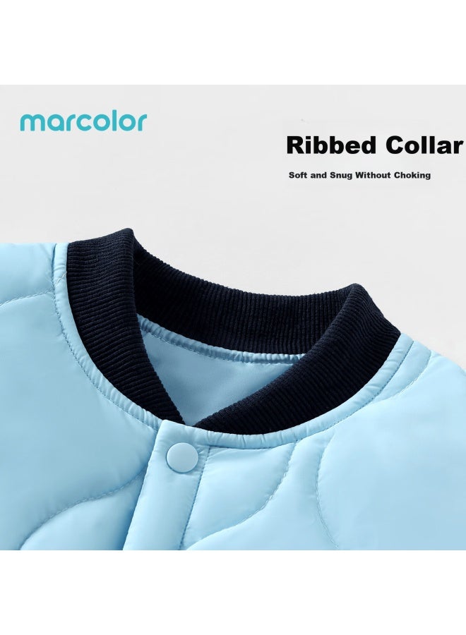 Marcolor Autumn Winter New Baby Toddler Quilted Vest Warm Windproof Versatile Royal Blue 140