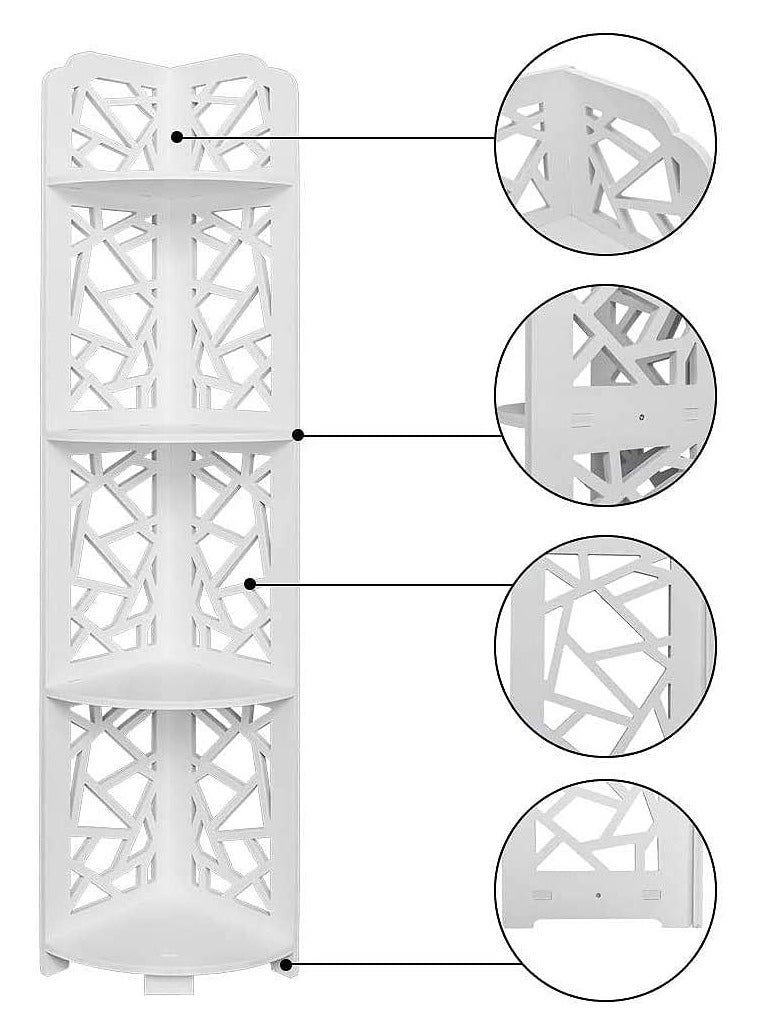 LINGWEI Corner Shelf Bathroom Storage Organizer Corner Shelves Bathroom Stand Small Corner Storage Organizer Great For Bathroom - Image 3