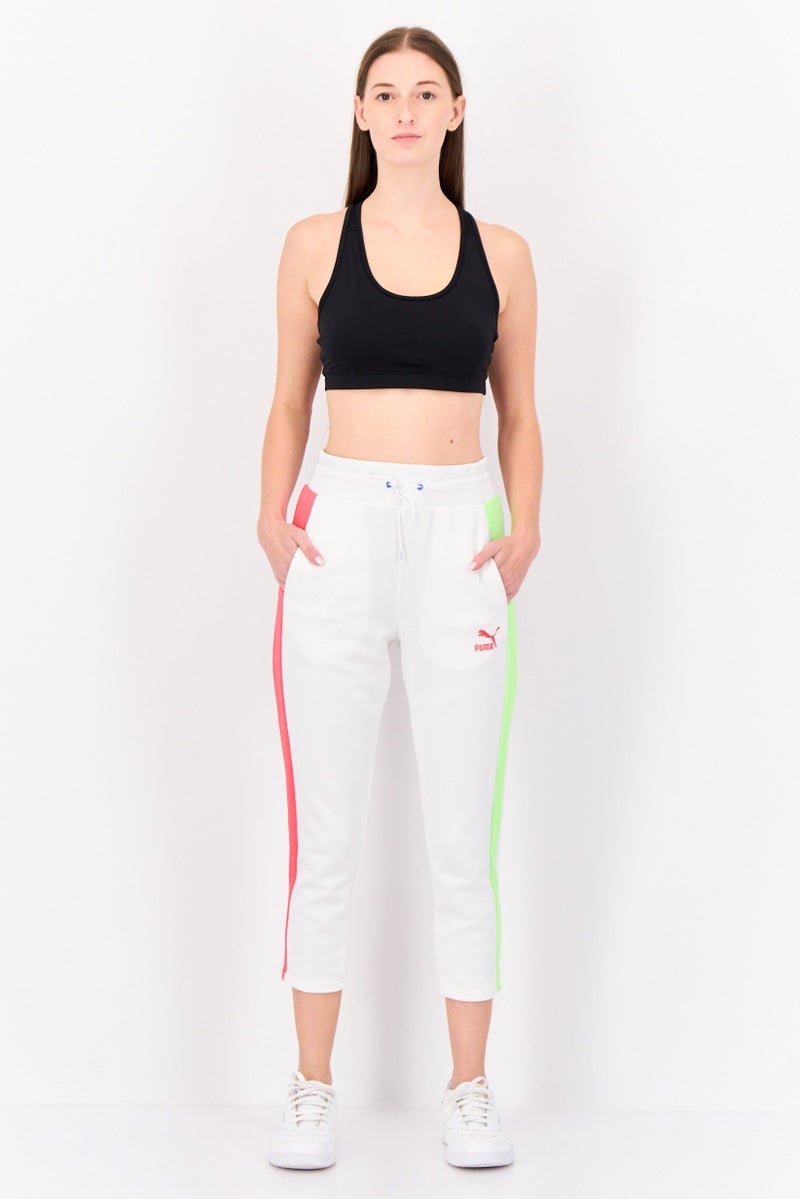 PUMA Women Sportswear Fit Outdoor Track Pants, White - Image 4