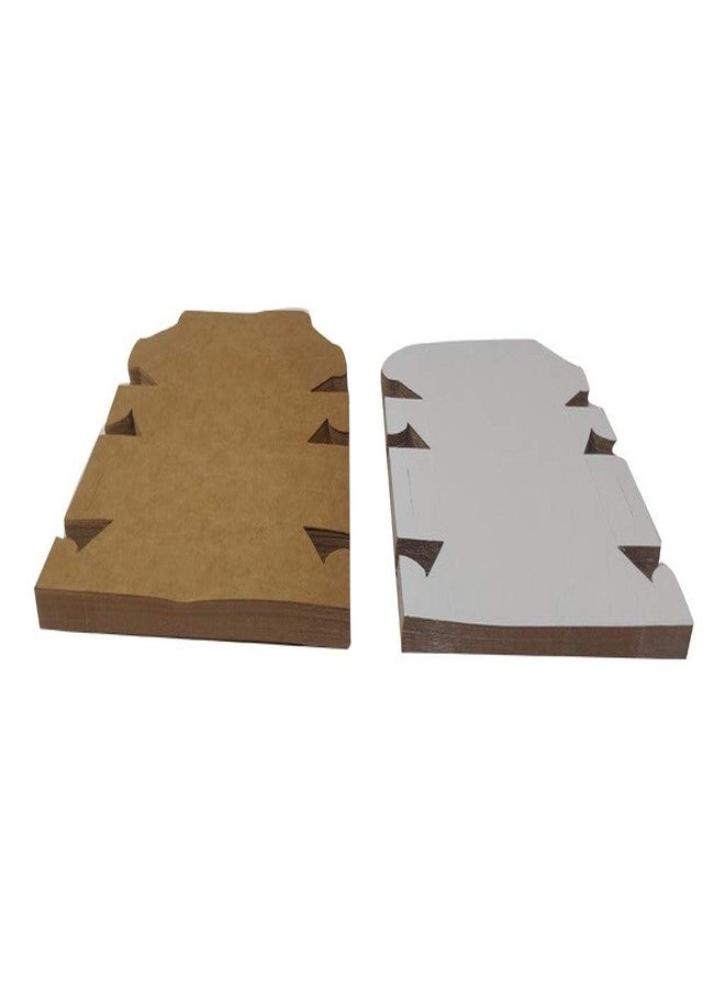 Flute Presents 2 Cup Cakes/Pastry/Brownie/Chocolate Paper Box in White and Brown Colour (Both Sides useable), (Size 6" x 3" x 2" - inch) (Set of 10) - Image 5
