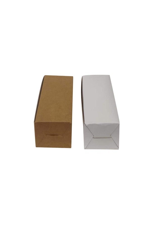 Flute Presents 2 Cup Cakes/Pastry/Brownie/Chocolate Paper Box in White and Brown Colour (Both Sides useable), (Size 6" x 3" x 2" - inch) (Set of 10) - Image 4