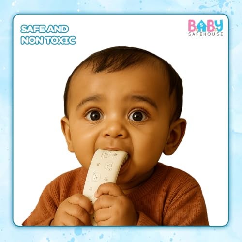 BabySafeHouse Multifunction Printed Furniture Edge Guard Strip Pre-Taped with Adhesive (6.5ft- Bear Print in Beige Color) for Baby Proofing & Child Safety - Image 3