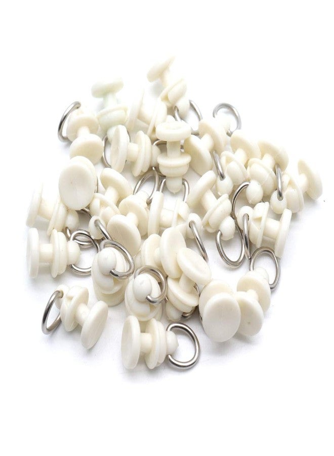 Treely 40Pcs Ceiling Track Rollers Curtain Carrier Drapery Rail Sliding Glider for Windows Shower Curtain Tracks - Image 1