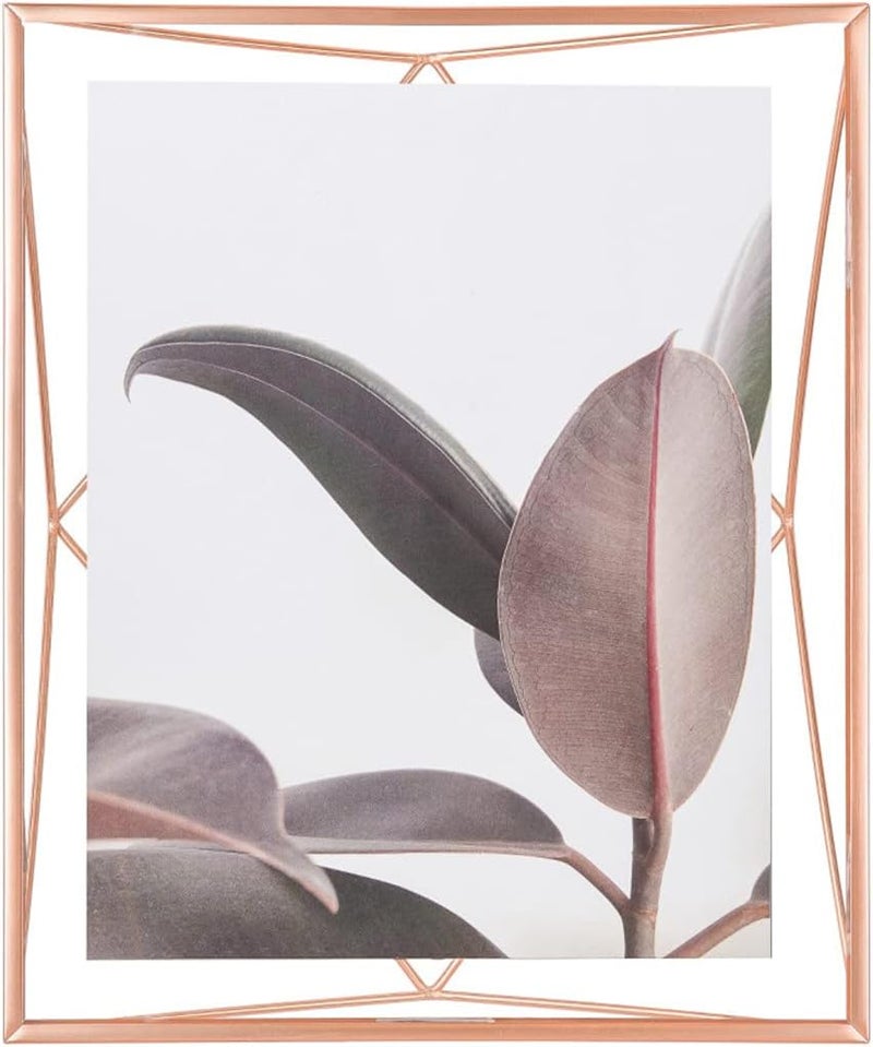 UMBRA Prisma Picture Frame, 8x10 Photo Display for Desk or Wall, Copper - Image 1