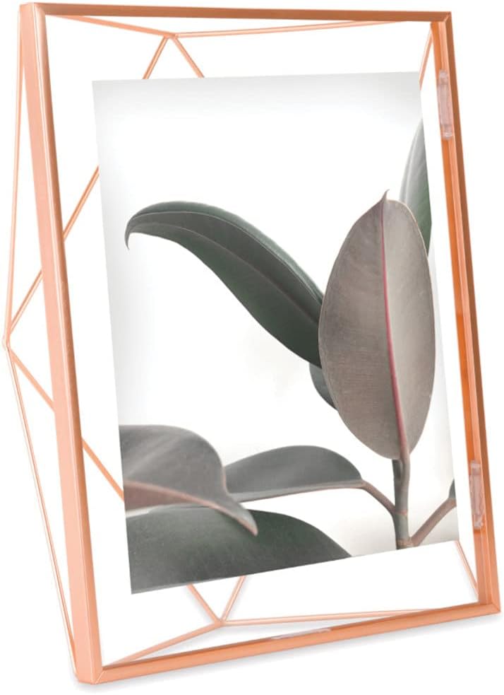UMBRA Prisma Picture Frame, 8x10 Photo Display for Desk or Wall, Copper - Image 2