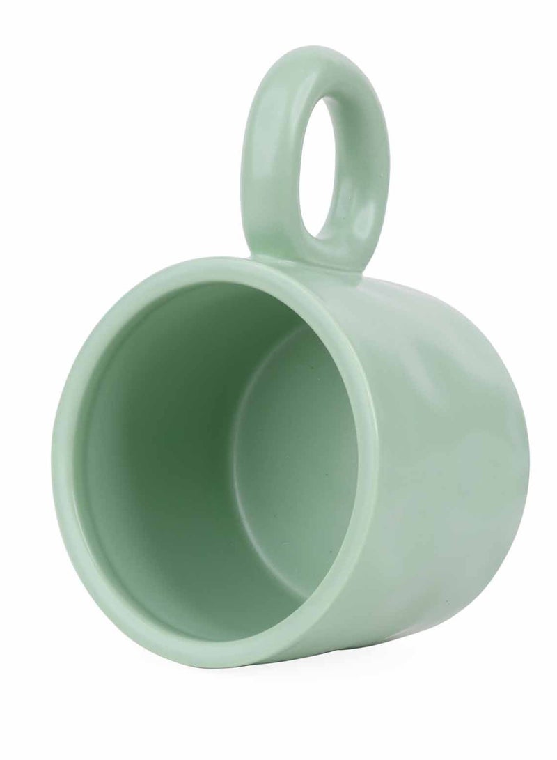 Prickly Pear 400ml Green Geo Mug - Modern Drinkware - Image 3