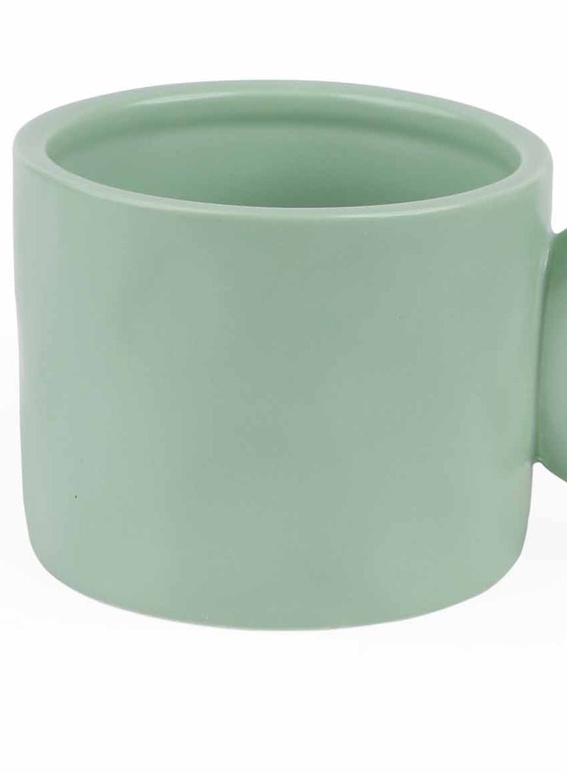 Prickly Pear 400ml Green Geo Mug - Modern Drinkware - Image 4