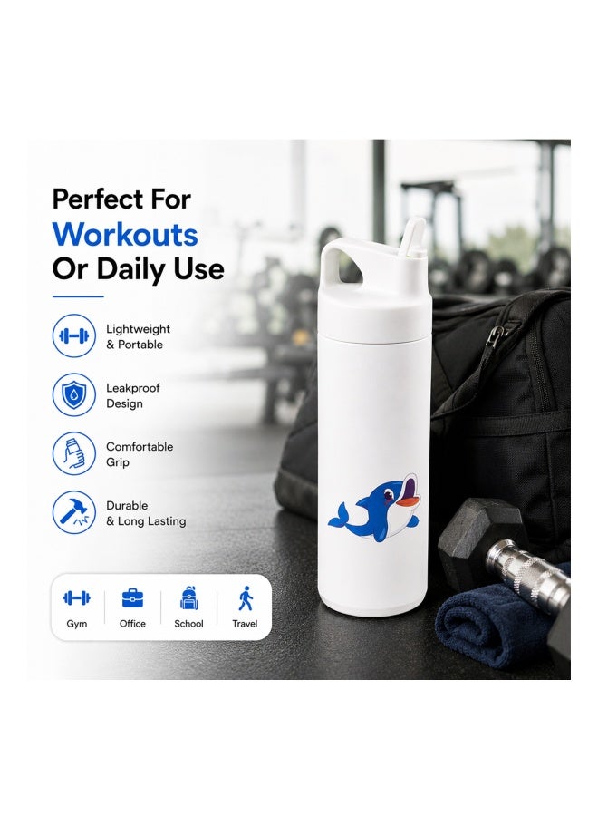 Cocobee-Stainless Steel Vacuum Flask, High Quality Food Grade Material, Leakproof, Odour Free, 550Ml, 3 Years+ - White - Image 2
