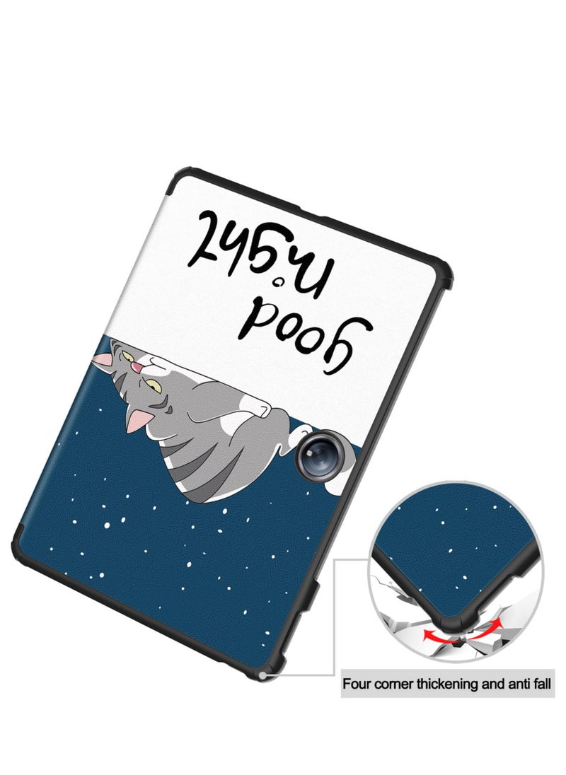 Generic - Case for OnePlus Pad 2 / OnePlus Pad Pro 12.1 Inch Released 2024 Folio Slim Smart Cover Lightweight Hard Shell Protective Case with Multi-Angle Stand -Cat - Image 1