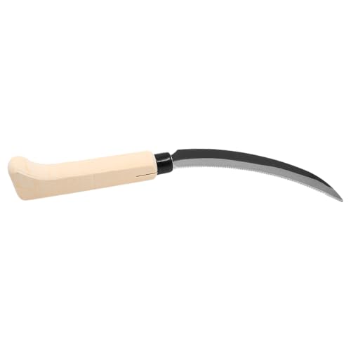 Zenport K202 Lavender Harvest Sickle/Berry Knife, Notched Wooden Handle, 6.5-Inch Curved Serrated Blade - Image 2