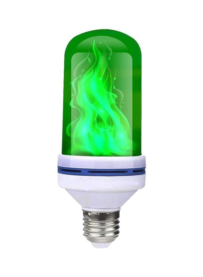 NIBEMINENT Flame Effect Fire Flickering Light Bulb Green 6.1x2.3inch - Image 1