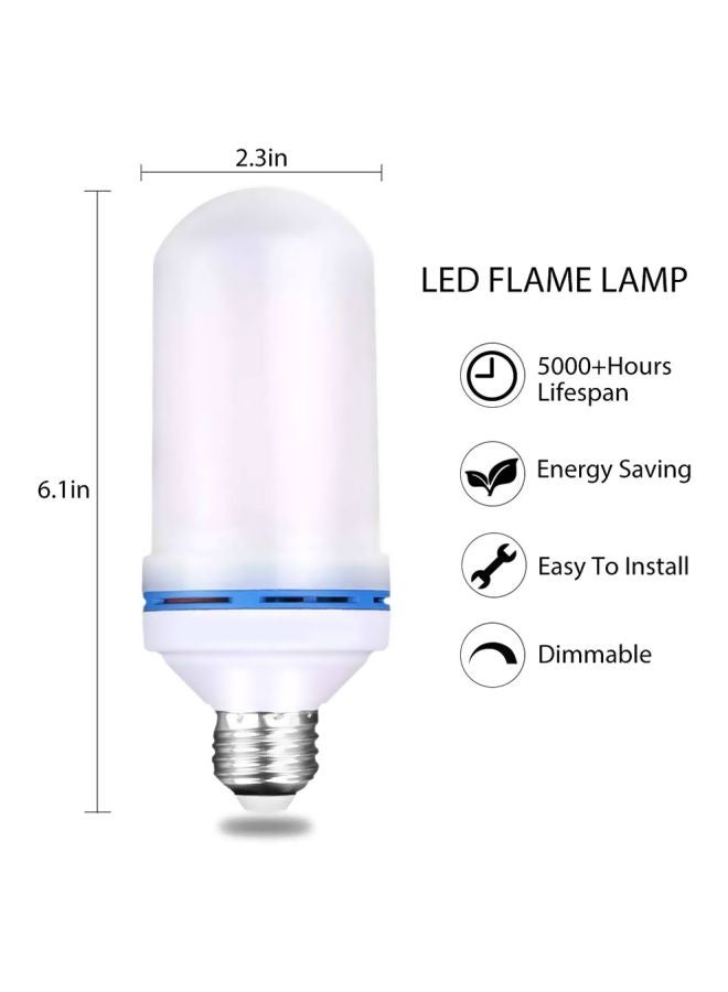 NIBEMINENT Flame Effect Fire Flickering Light Bulb Green 6.1x2.3inch - Image 2