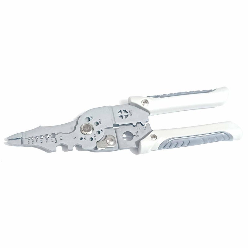 UPTODATETOOLS 15 in 1 Multifunctional Wire Stripper Crimper Cable Cutter Pliers Professional Electrical Wire Stripping Tool Multipurpose Wire Stripper for Electrical Cable Cutting - Image 2