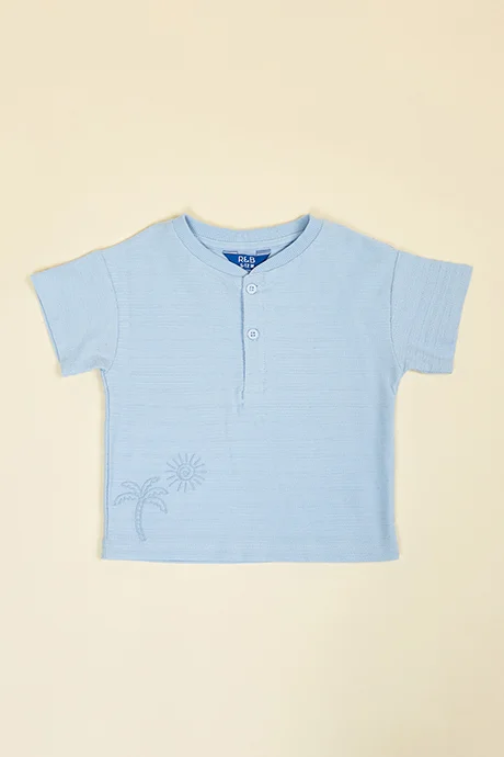 R&B Embroidered T-Shirt and Shorts Set