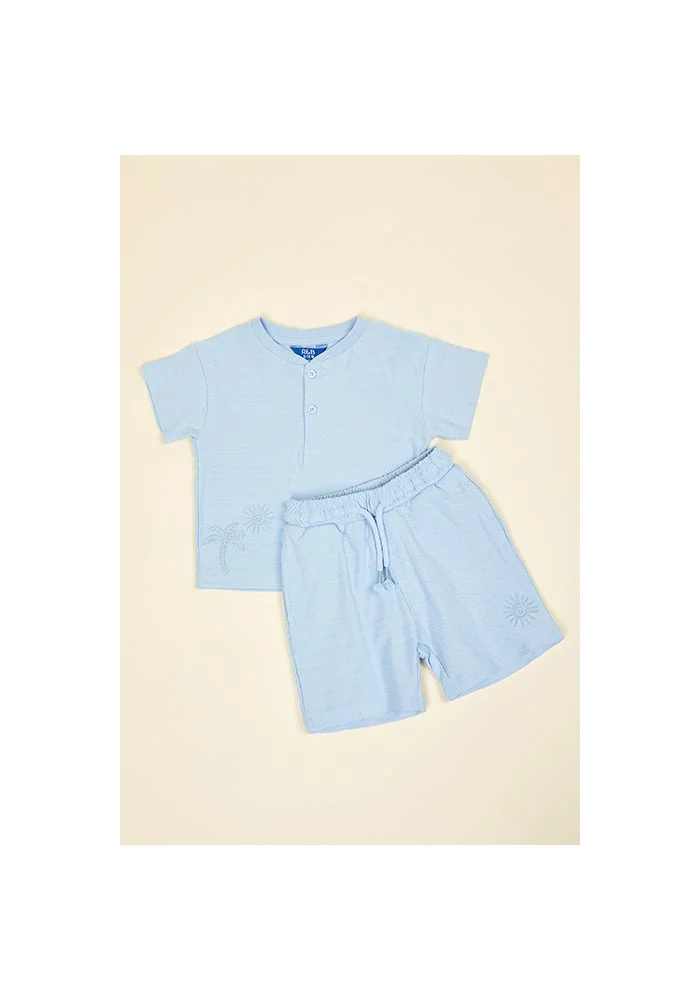 R&b Embroidered T-Shirt and Shorts Set