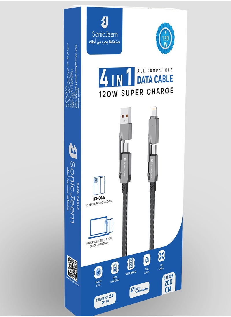 4in1 Data Cable Super Charging SJ122B - pzsku/ZCA80D668145AE6B976B6Z/45/_/1738076495/6c8d96bf-7030-4a0f-8aa4-5cdeef6fa2c9