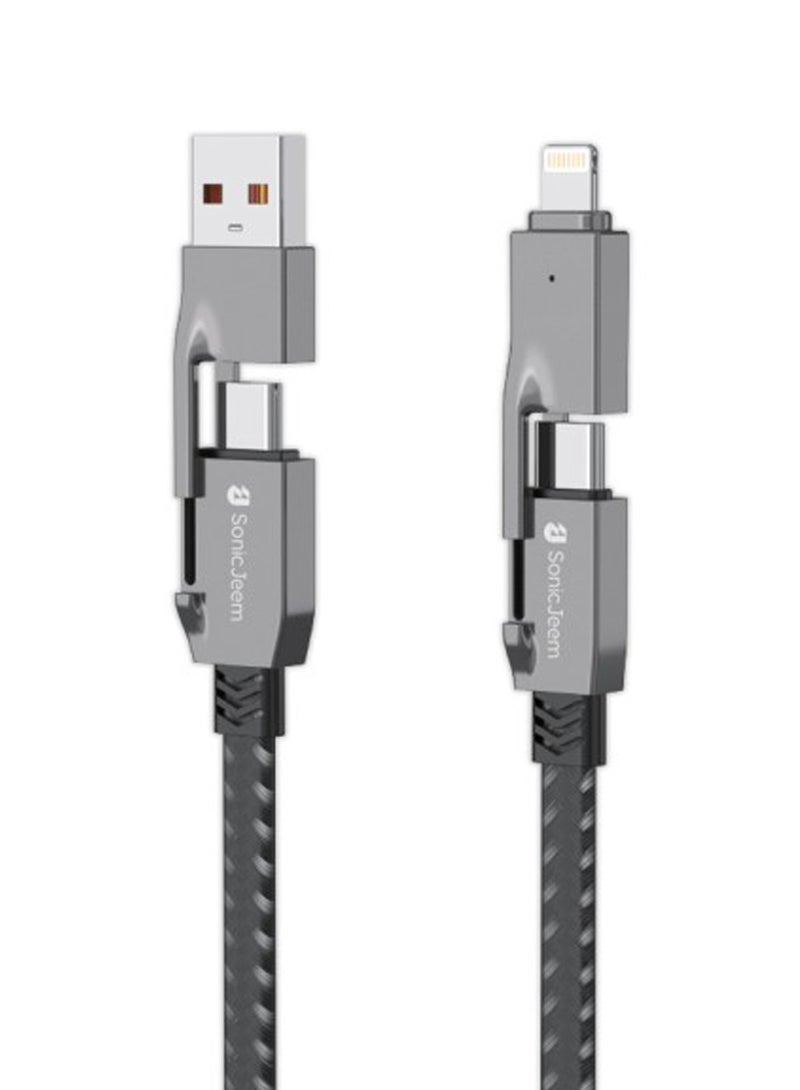 SONIC JEEM 4in1 Data Cable Super Charging SJ122B - Image 1