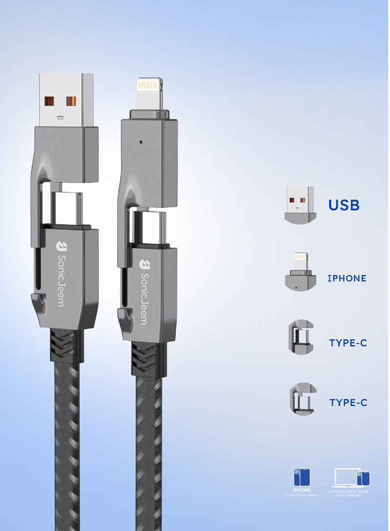 SONIC JEEM 4in1 Data Cable Super Charging SJ122B - Image 5