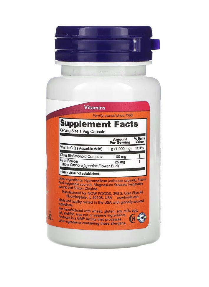 now - C-1000 Immune System Support - 30 Vegan Caps - Image 1