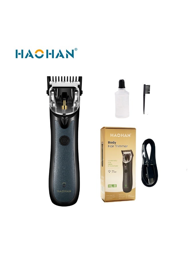 Haohan HL-8 Body Hair Trimmer – LED Light, 3-Length Adjustment, 1 Hour Runtime, Safe & Comfortable Grooming - Image 1