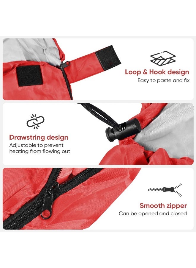 Meetion Camping Sleeping Bags Portable Waterproof Sleeping Bag for Adults Kids 4 Seasons Winter, Fall, Spring, Summer Backpacking Hiking Camping Mountaineering Indoor Outdoor Use - Image 3