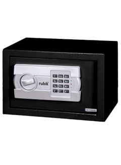 Rubik Digital Safe Box with Keypad and Key Lock for Money Cash Jewelry ...