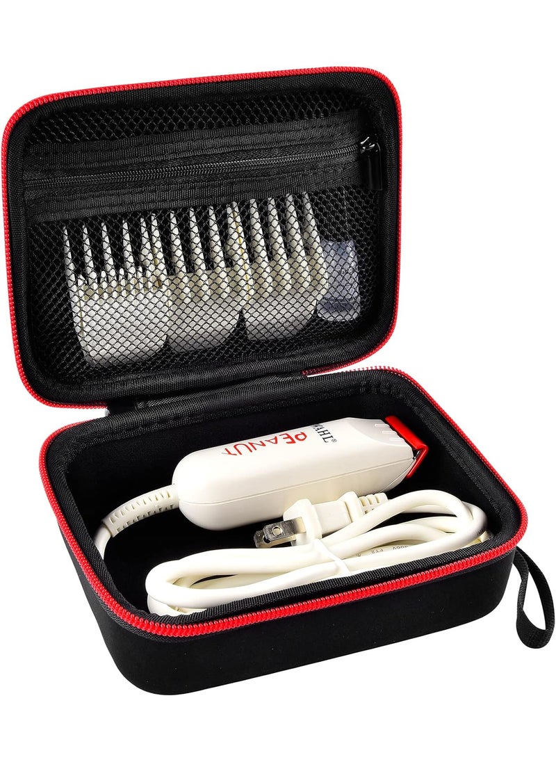 ALLPRIMO - ALLPRIMO Case Compatible with Wahl Professional Peanut Classic Clipper Trimmer 8685 8655 8655200 8633 8081 8035 Hair Clipper Organizer Holder for Attachment Comb OilBlade GuardBox OnlyBlack - Image 1