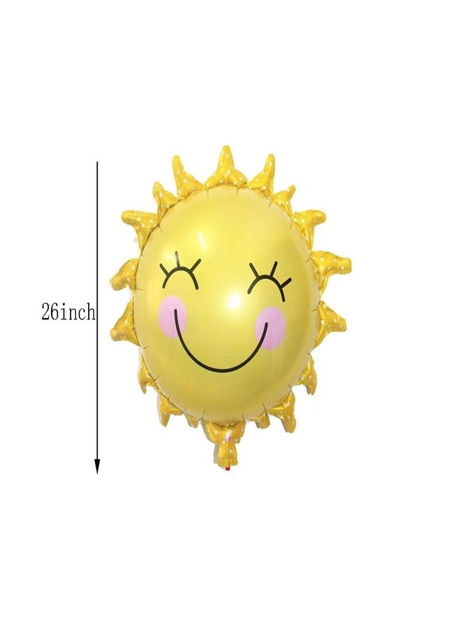 OHLIGEI 8PCS Sun and Cloud Foil Balloons Sun Mylar Balloons Cloud Party Decorations For Birthday Wedding Anniversary Themed Party - Image 2