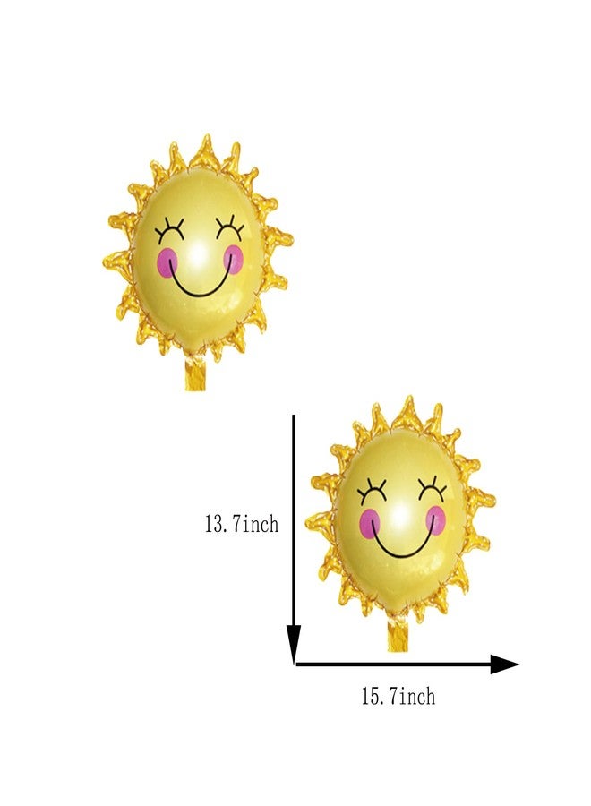 OHLIGEI 8PCS Sun and Cloud Foil Balloons Sun Mylar Balloons Cloud Party Decorations For Birthday Wedding Anniversary Themed Party - Image 4
