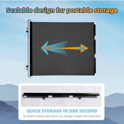 yuyingji 15" Step Over Retractable Dog Gate, No-Drill Pet Barrier for Doorways & Stairs, Easy Human Access & Pet Containment, Adjustable Small Dog Gate for Indoor Use - Image 5
