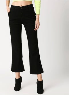 HIGH STAR Women Black Bootcut High-Rise Clean Look Stretchable Jeans  - Image 1