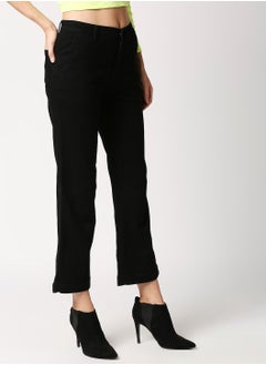 HIGH STAR Women Black Bootcut High-Rise Clean Look Stretchable Jeans  - Image 5