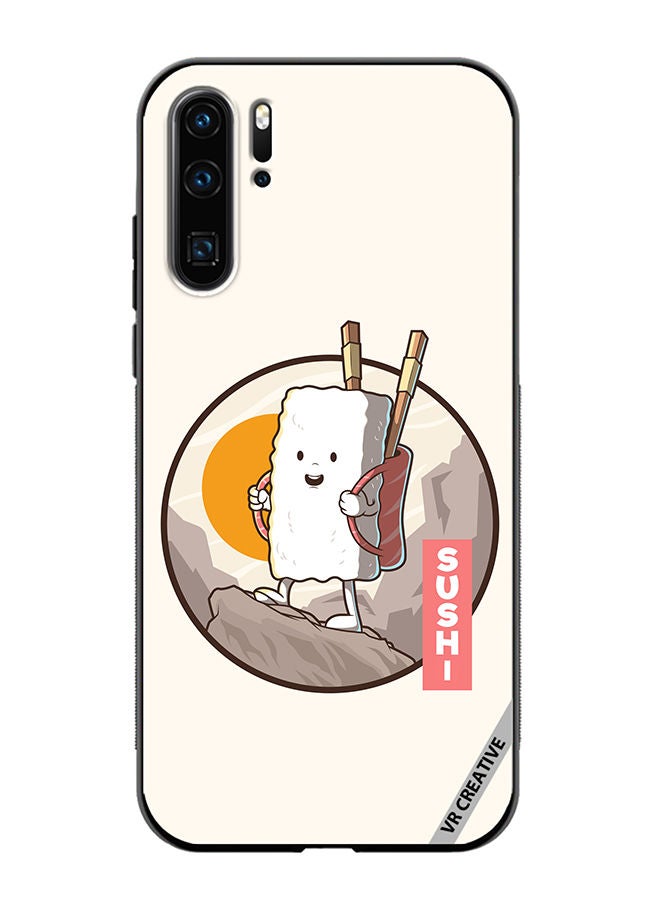 VR CREATIVE Protective Case Cover For Huawei P30 Pro Travel Sushi Design Multicolour - Image 1