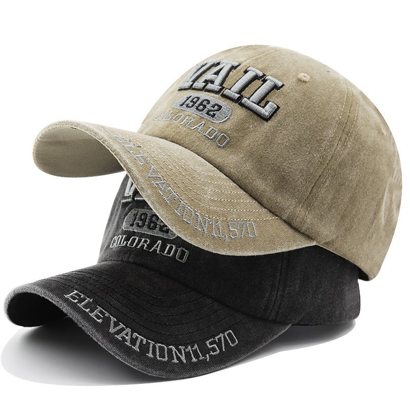 Baseball Cap Crossborder VAIL Letter  Unisex Cotton Curved Brim Hat - Image 3