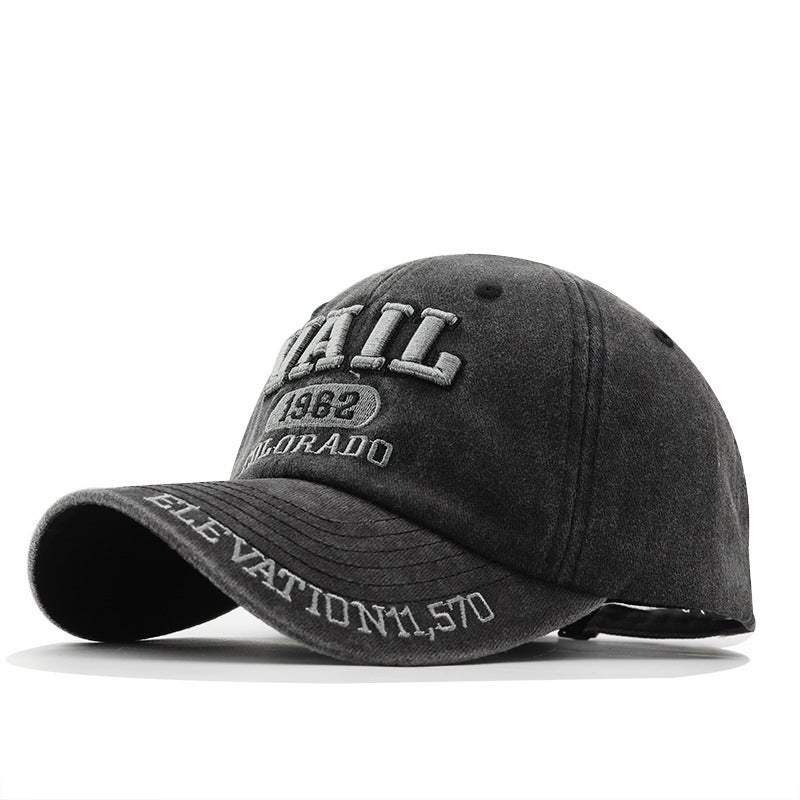 Baseball Cap Crossborder VAIL Letter  Unisex Cotton Curved Brim Hat - Image 1