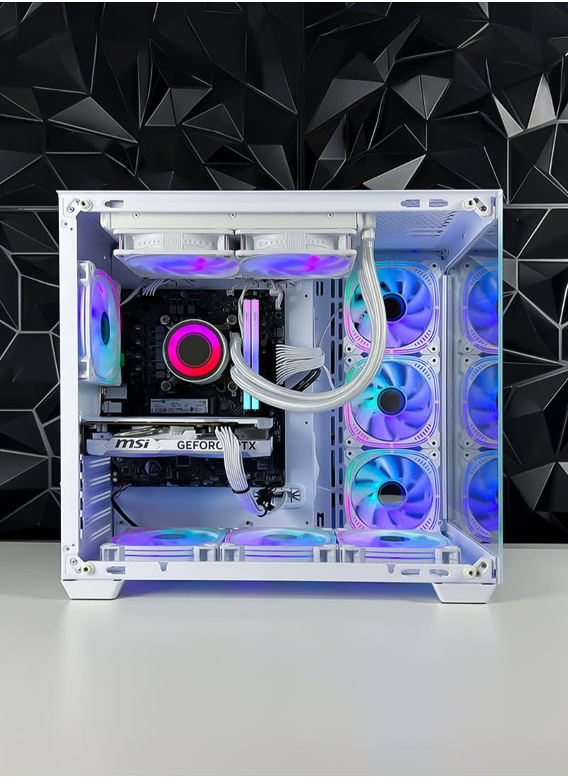 Game Sekret Nova Series Gaming PC - Intel Core i5-13600K 3.5GHZ Processor | RTX 4060 8GB GPU | 32GB DDR5 RAM | NV.2 1TB NVMe SSD | 750W PSU | 240mm Liquid Cooler | RGB 7 Fan Case | Windows 11 Pro | Desktop Computer Tower (White)  - Image 2
