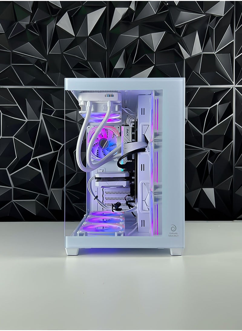 Game Sekret Nova Series Gaming PC - Intel Core i5-13600K 3.5GHZ Processor | RTX 4060 8GB GPU | 32GB DDR5 RAM | NV.2 1TB NVMe SSD | 750W PSU | 240mm Liquid Cooler | RGB 7 Fan Case | Windows 11 Pro | Desktop Computer Tower (White)  - Image 3