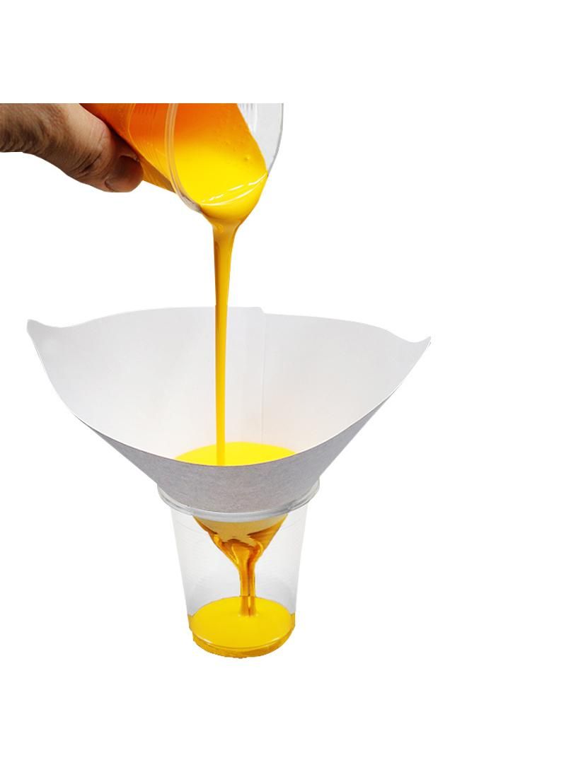 10 Pcs Paint Filter Paper Purifying Straining Cup Funnel Disposable 100 Mesh Paint Filte Mesh Conical Nylon Micron Paper  - Image 3
