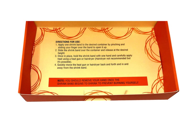 Shrink Perfect Clear Perforated Shrink Band - 50 Pack Fits 2 1/2" - 2 3/4" Jars for 8 Ounce Tall & 4 Ounce Short Regular Mouth Mason Jars  - Image 3