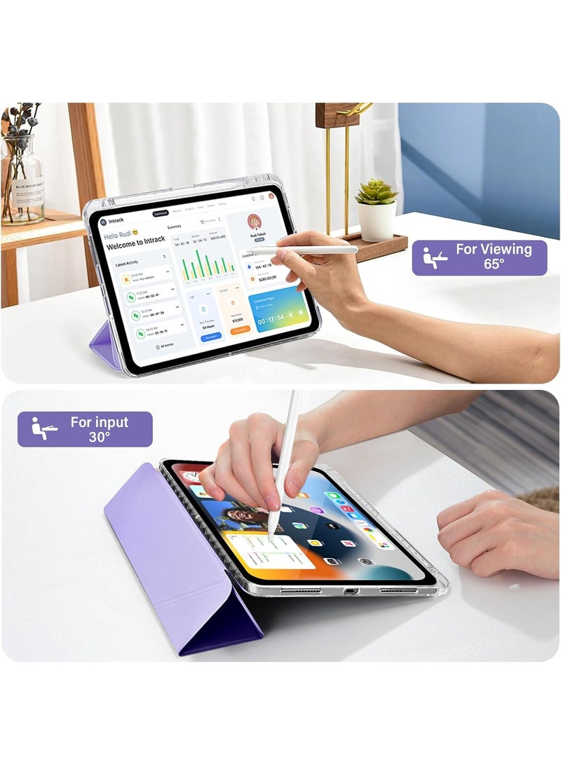 ELTRAZONE iPad Pro 11 Inch Protective Case 2018 2020 2021 2022, 1st 2nd 3rd 4th Gen, 5-in-1 Multi-Angle Stand, Shockproof Clear Transparent Back Cover with Pencil Holder - Image 5