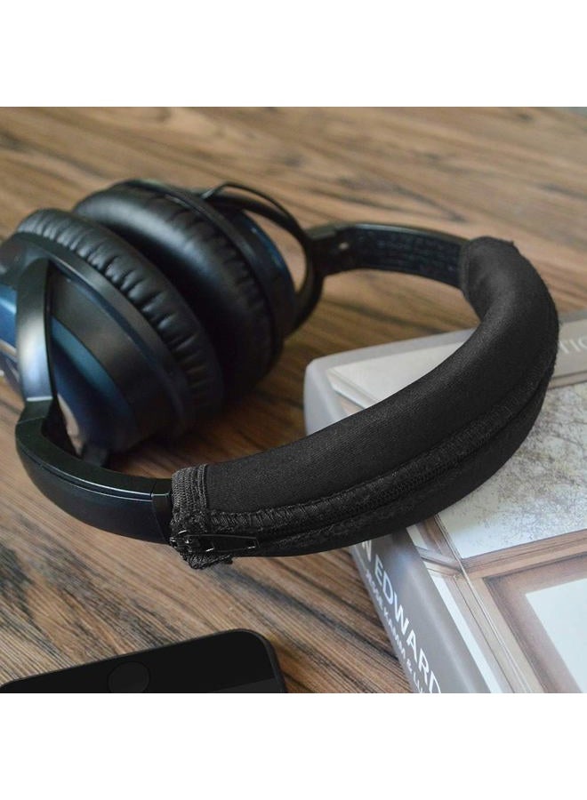 Mmobiel Replacement Headband Cover Cushion Headphones Protector compatible with Bose QuietComfort QC15 QC2 (Black) - Image 4