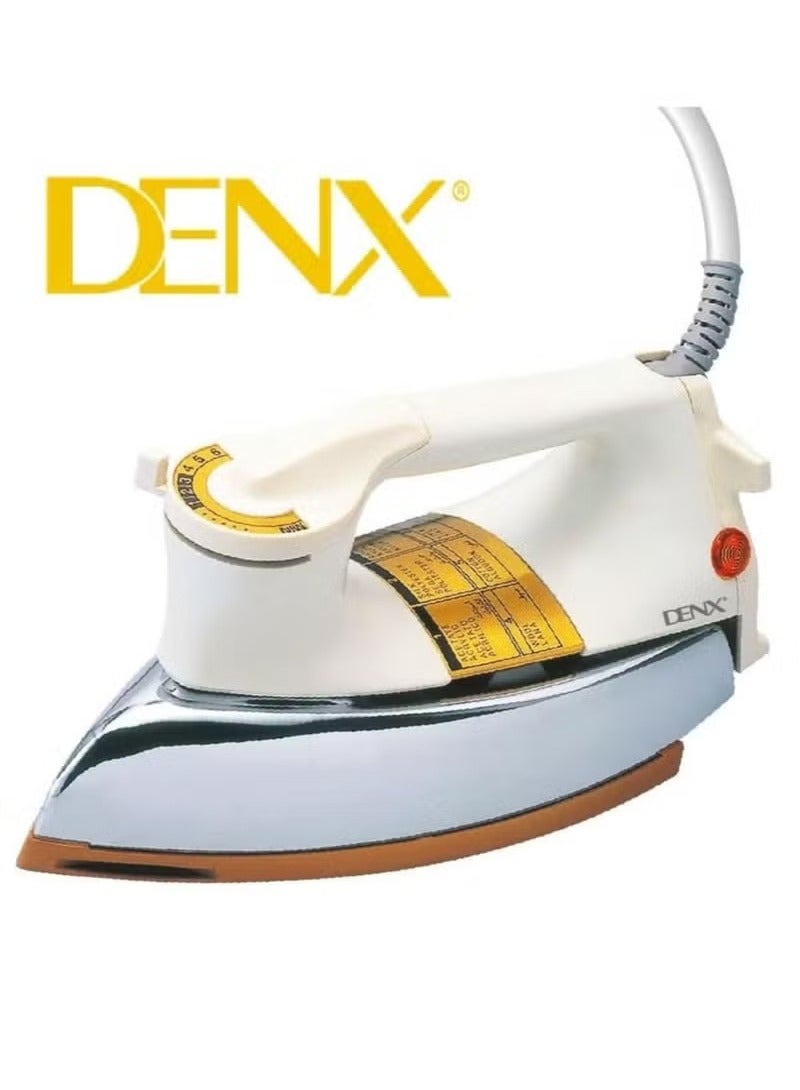 Denx Automatic Dry Iron – (1000W) Electric Iron with Adjustable Temperature Settings for All Fabrics, Non-Stick Soleplate, Overheat Protection, Lightweight & Durable Design for Home & Professional Use - Image 5